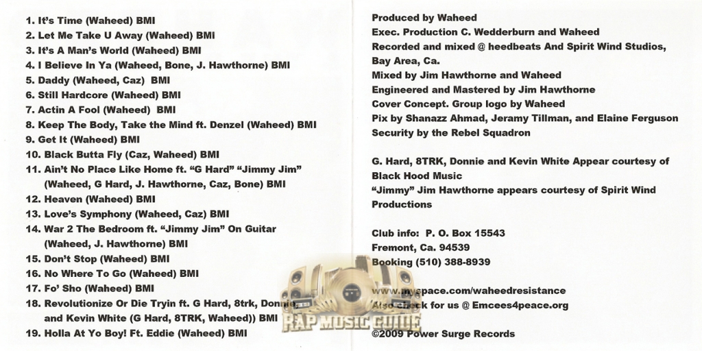 Waheed & The Resistance - It's Time: CD | Rap Music Guide